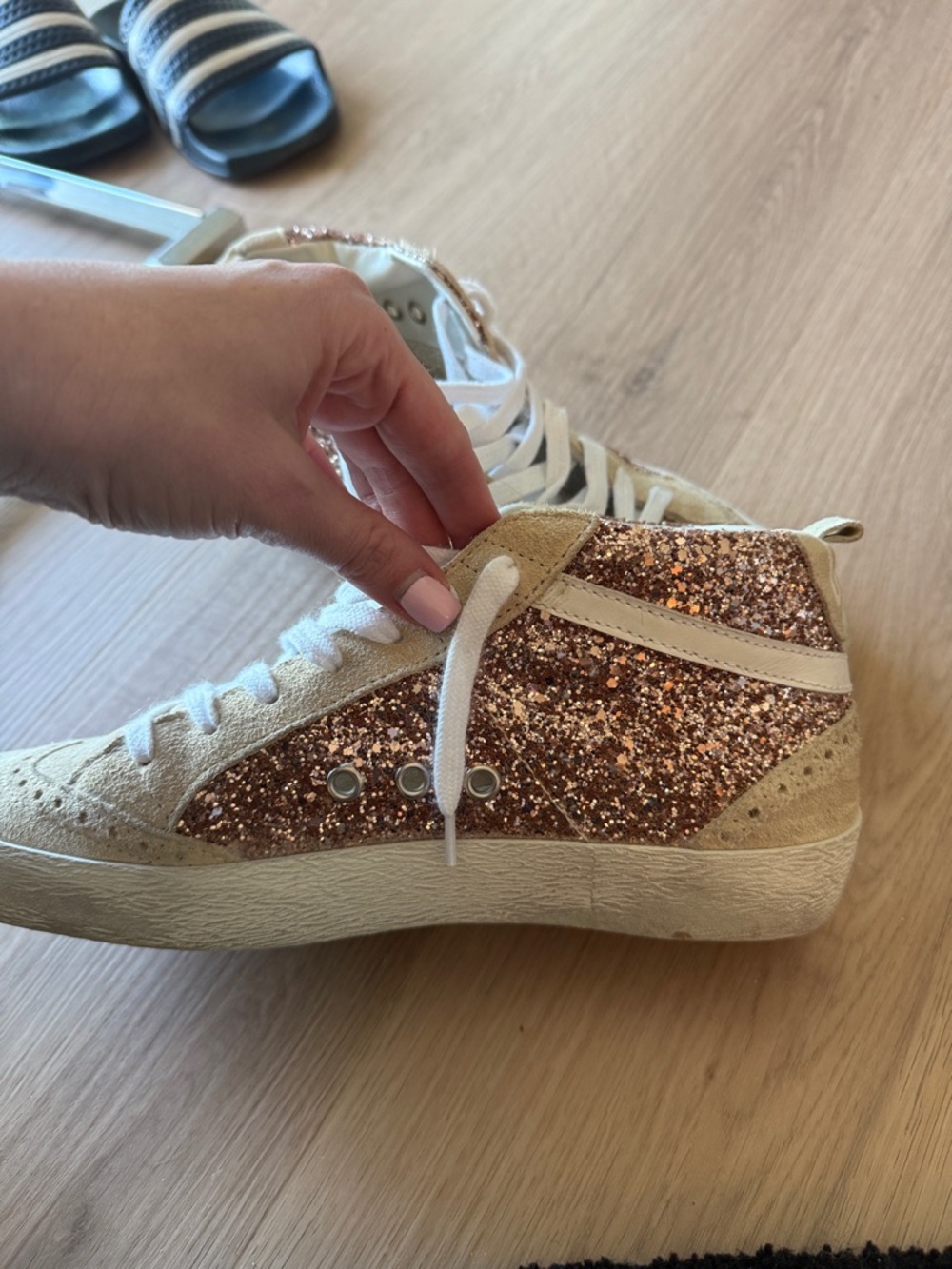 Golden Goose Glitter Mid-Star Sneakers - Picture 4 of 10